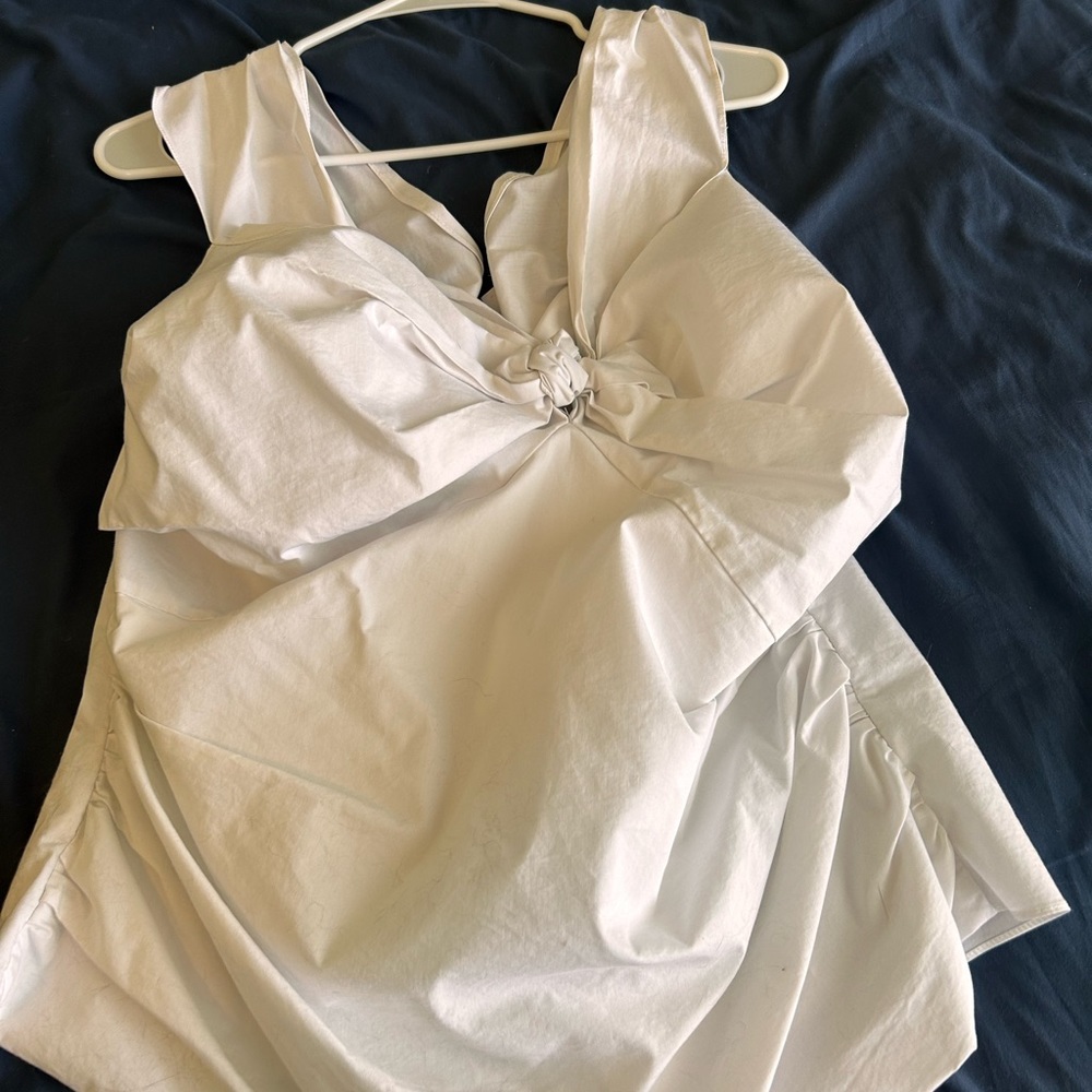White Linen Top